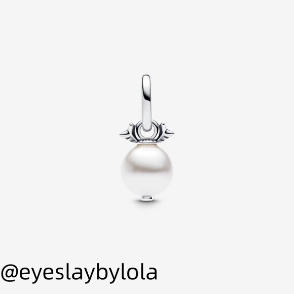 Pandora Pearl & Arrows Mini Dangle Charm - Picture 4 of 6